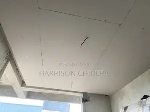 White Pop Plaster Board Ceiling