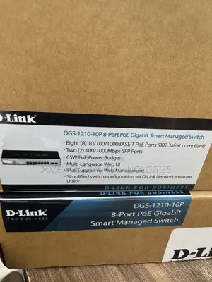 D-Link DGS 1210-10p Poe Gigabit Switch + 2 SFP Ports