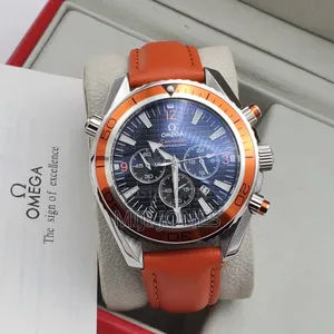 OMEGA Men Leather Watches