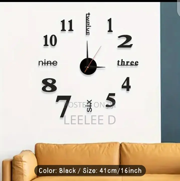 Frameless Wall Clock