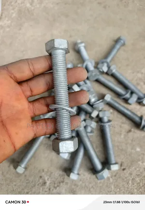 M16 X 100mm High Tensile Hot Dip Galvanized Bolts, Nuts,