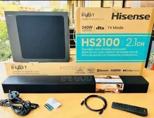 Original Hisense Powerful Soundbar 240watts Bluetooth USB