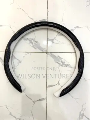 Glossy Black Steering Wheel Cover