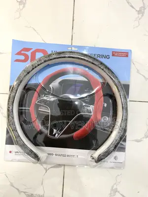 Glossy Gray Steering Wheel Cover