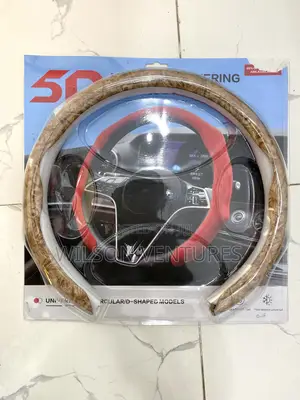 Cream Formica Steering Wheel Cover