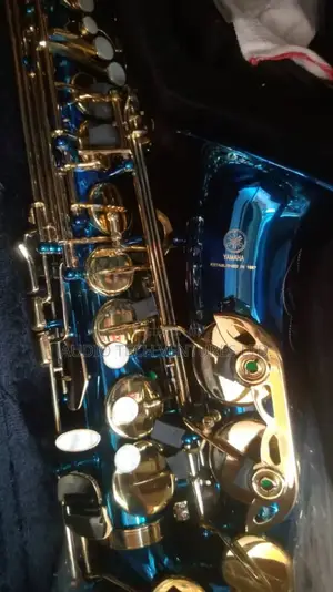 Yamaha Saxophone Blue and Gold