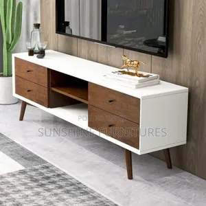 Portablewhite Tv Console