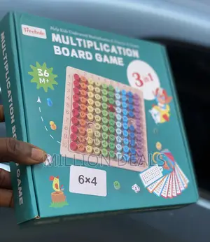 3in1 Multiplication Board Game Age 3+