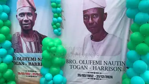 Intimate Burial Reception Decoration in a Compound