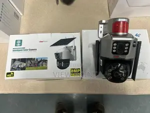 8mp Solar Powered 4g Sim Dual Lens Rotational Cctv Camera