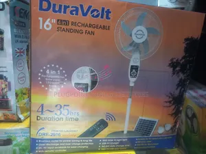 Duravolt Rechargeable Fan 4 in 1 Mp3player
