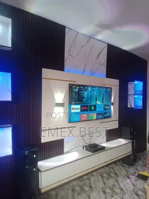Tv Console Wallpaper Installation 3d Panel Painting