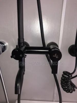 Living Home Black Standing Shower
