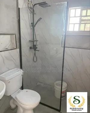 Shower Glass Fix Bath Space Divider