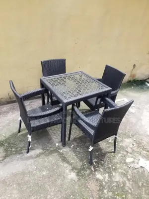 Outdoor Rattan Chairs and Table