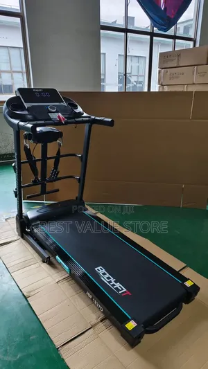 Bodyfit 3hp Treadmill With Massager Dumbbells Foldable