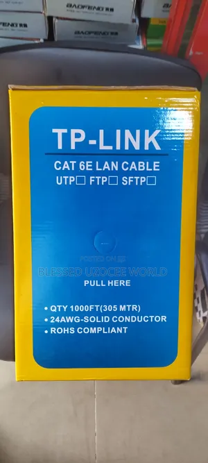 Tplink Rj45 Cat 6 Lan Network Cable For Networking, Cctv Use
