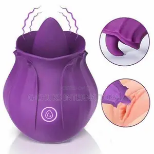 Rose Tongue Licking Vibrators Clit Nipplesucker Dildo Sextoy