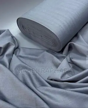 Gray Italian Lana Material 4 Yards