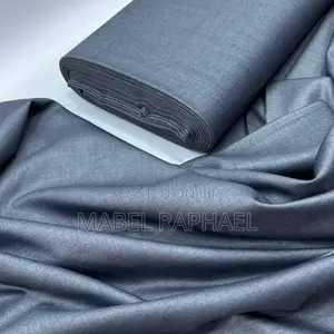 Gray Italian Lana Material 4 Yards