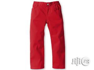 Solid Red Boys Trouser - 2y, 3y