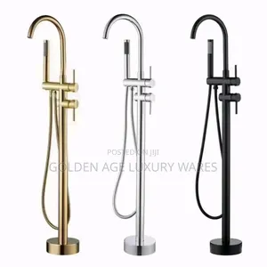 Round Free Standing Bathtub Mixer Tap