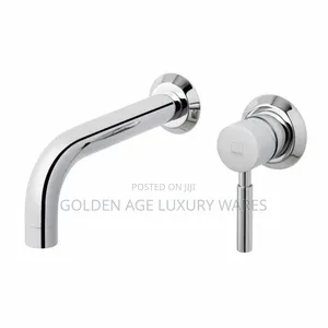 Chrome Round Conduit Basin Mixer