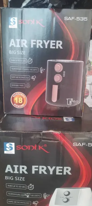 Sonik Airfryer 8liters 18month Warranty
