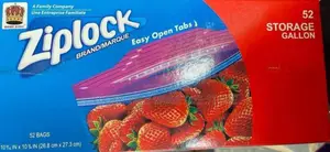 Ziplock Storage Bag by 52 PCS
