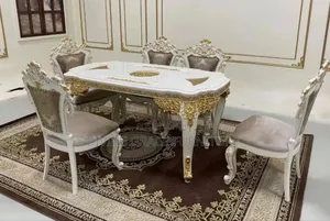 6 Seater Capacity Turkish Royal Dining Table Ser