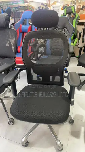 Adjustable Armrest Office Chair With Headrest