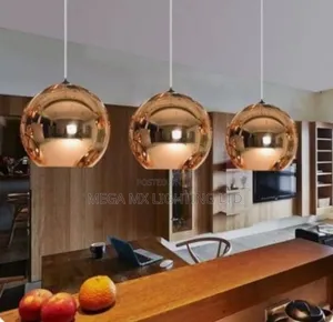 Modern Mirror Glass Ball Pendant Chandelier