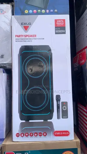 Rechargeable Indoor/Outdoor Party Speaker With Microphone
