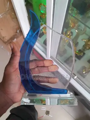 Crystal Plaque Blue