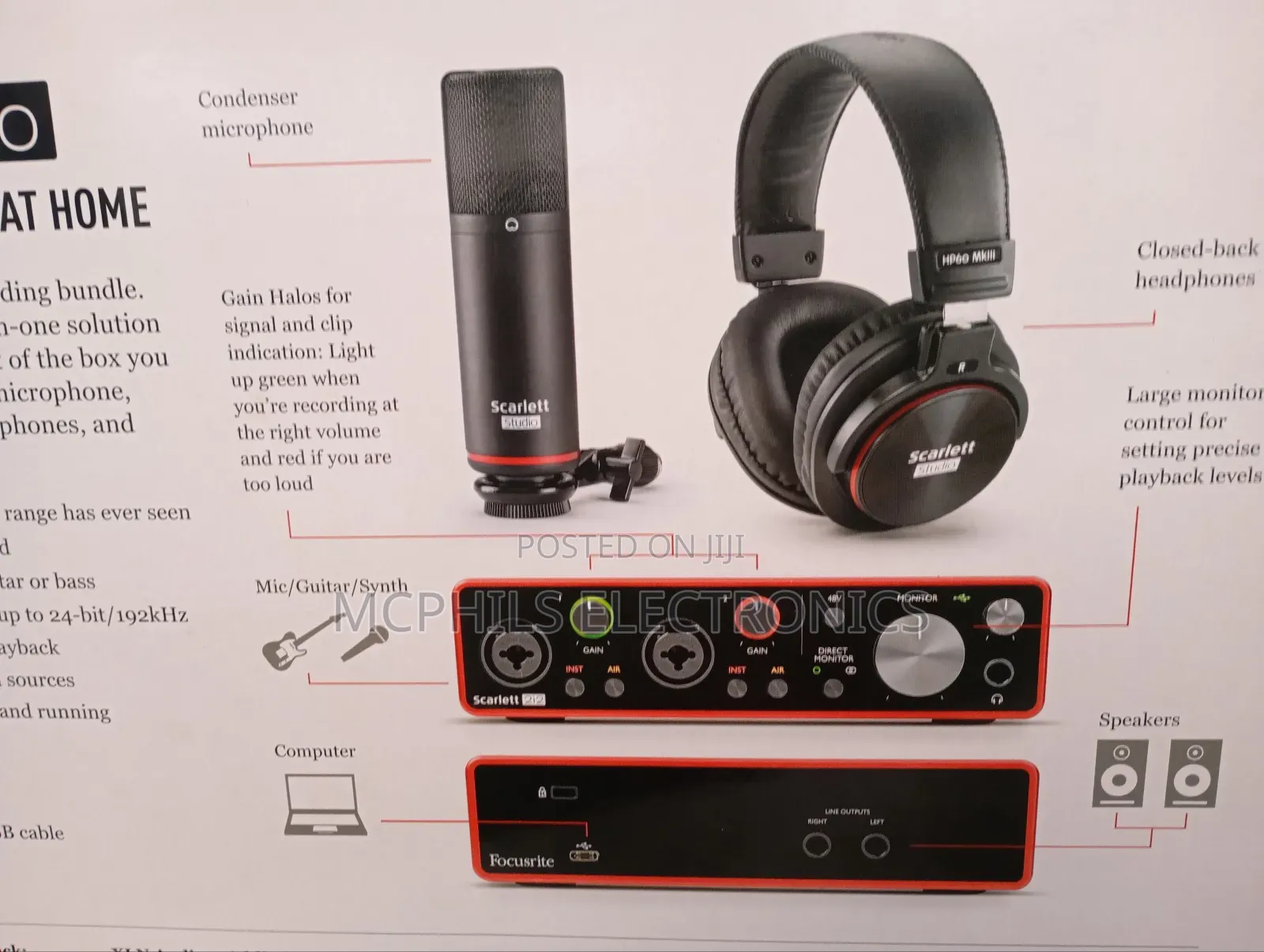 Focusrite Bundle 2i2 Audio Interface