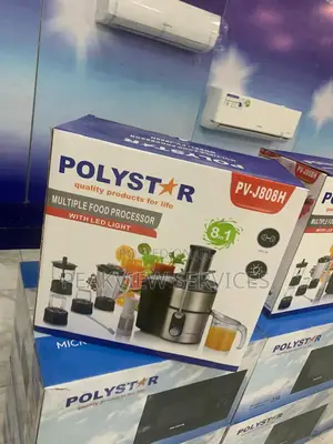 800W Polystar 8 in 1 Food Processor With Unbreakable Blender