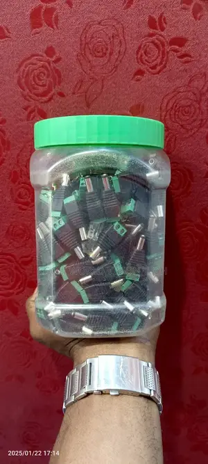 Black And Green DC Power Connector Plugs