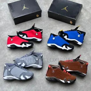 Original Air Jordan 14 Retro Series Sneakers in 4 Colorways