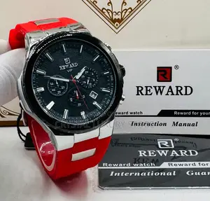 Reward Quality Luxury Men Rubber Strap Wristwatch
