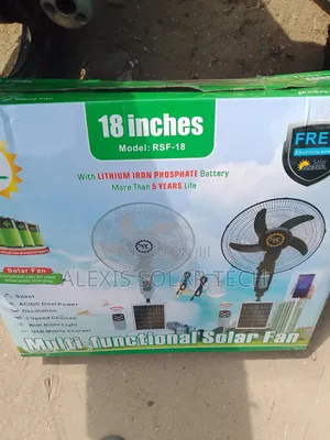 SPL Solar Rechargeable 18 Inches Fan