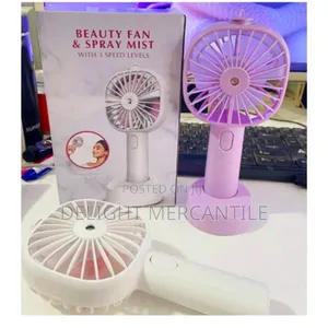 Rechargeable Beauty Fan With Spray Mist