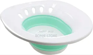 Collapsible Postpartum Sitz Bath Bowl With Pump - Blue