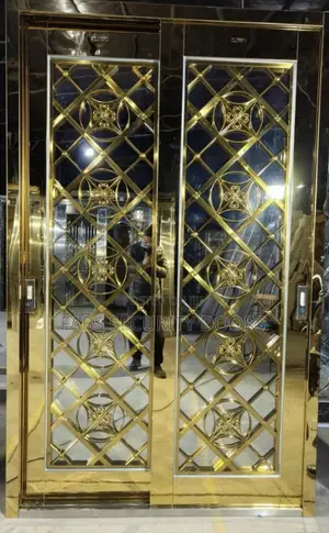 5ft by 8ft Gold Glass Door (Ante-Room)
