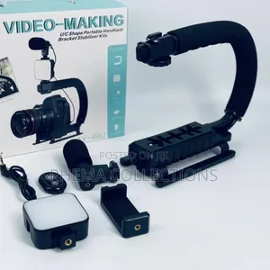 Professional Camera/Mobile Phone Stabilizer With Fill Light