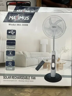 Maximus Rechargeable Fan