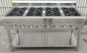8 Burners Gas Cooker / Stainless 8B Blue Flame Gas Cooker