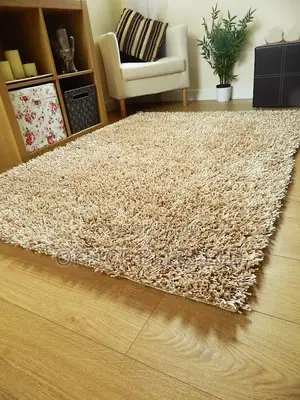 Indian Shaggy Center Rug - Cream