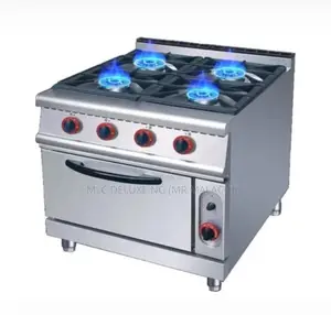 Kitchen 4 Burners Gas Cooker With Gas Baking Oven (Stainles)