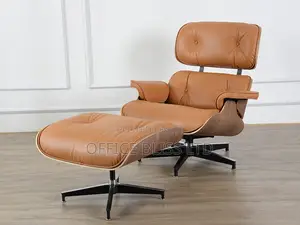 Eames Lounge Chair/ Relaxing Chair - TAN BROWN