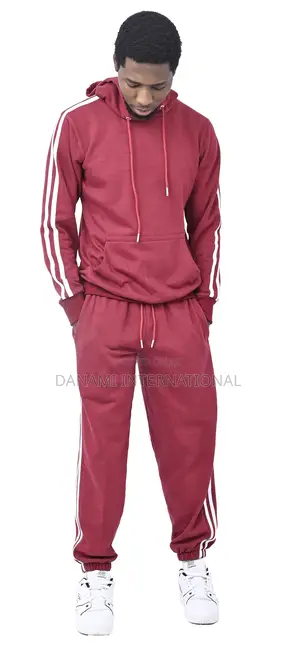 Track Suit Hoodie Joggers Set- Wine(Burgundy)